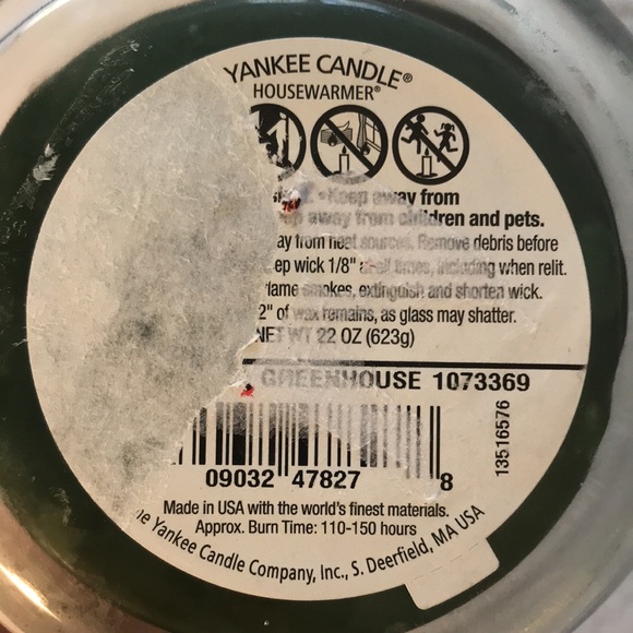 Discontinued Yankee Candle Greenhouse Scented Jar Candle 22 Oz Size - Picture 6 of 10
